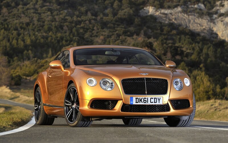 Bentley Continental GT on a winding road