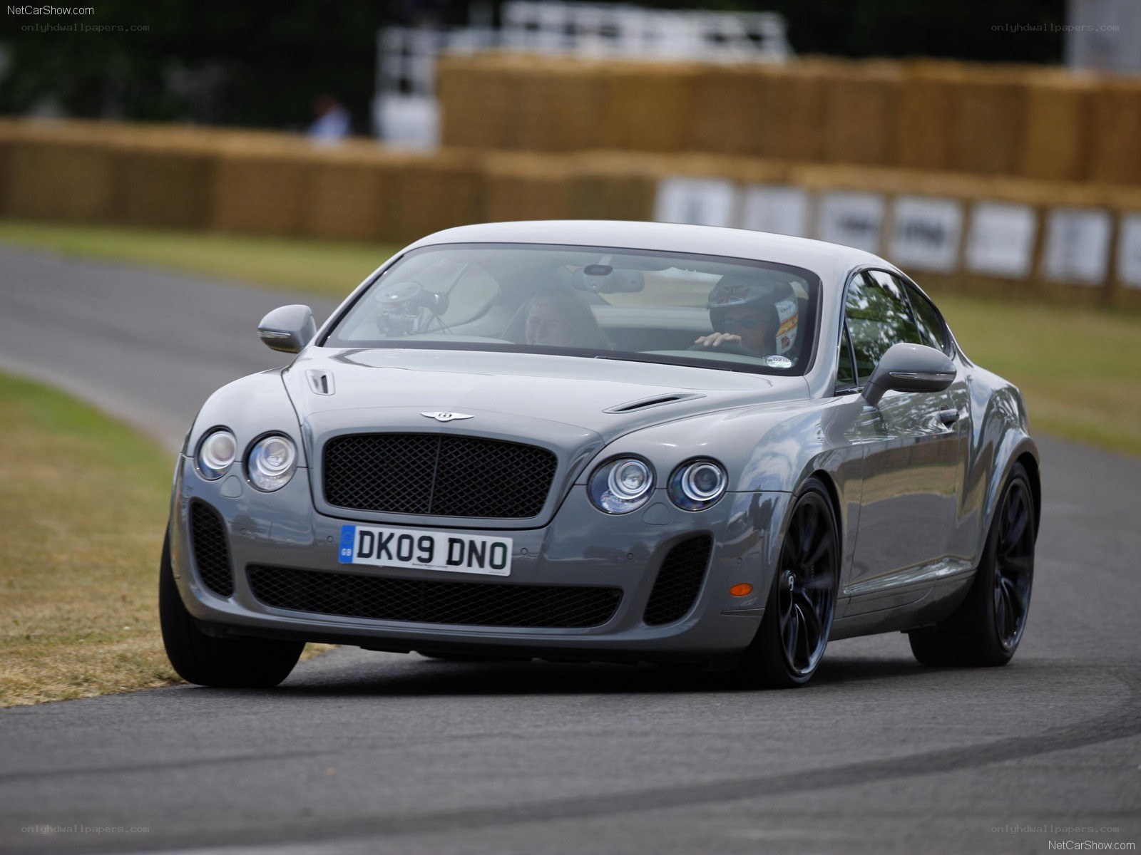 Bentley Continental GT on track
