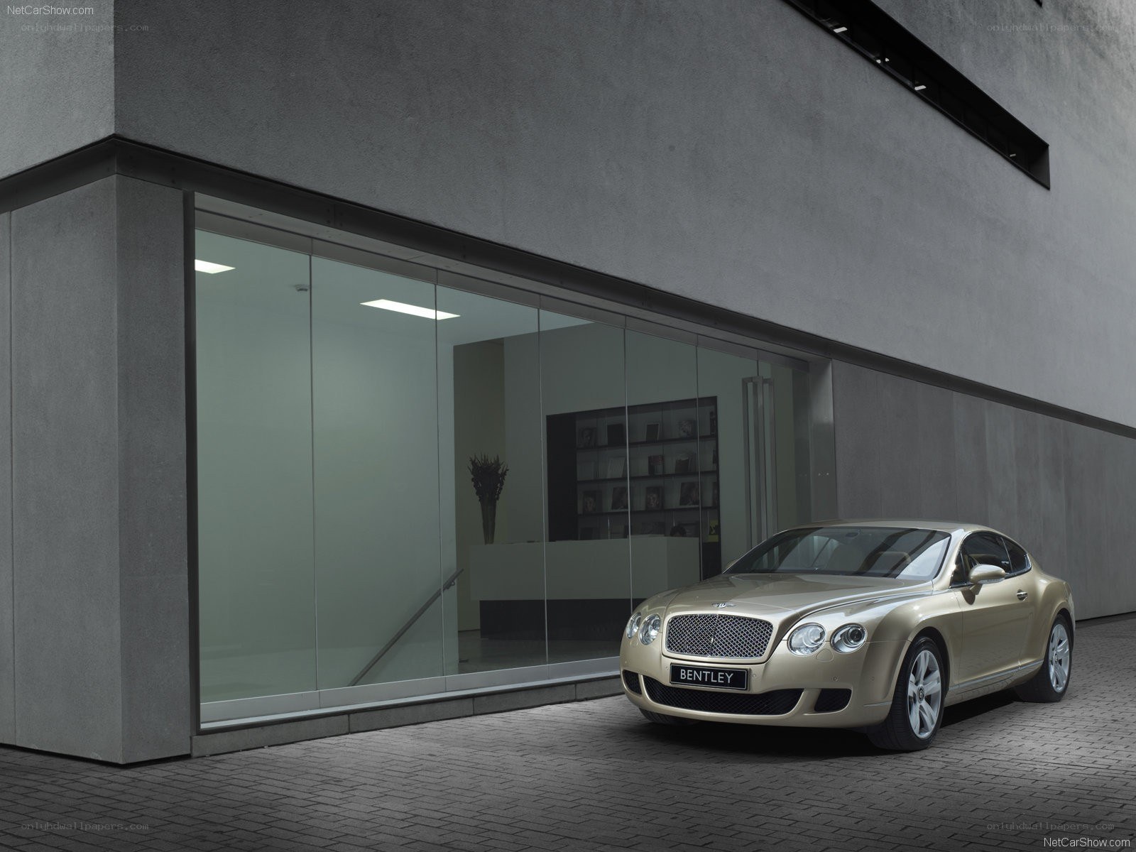 Bentley Continental GT parked outside