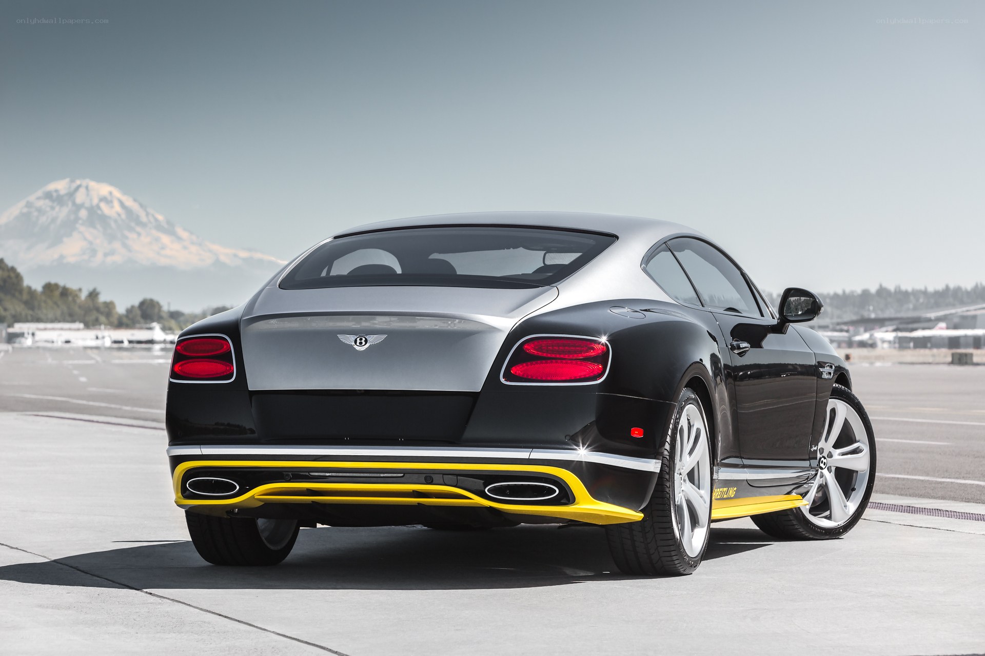 Bentley Continental GT with yellow accents