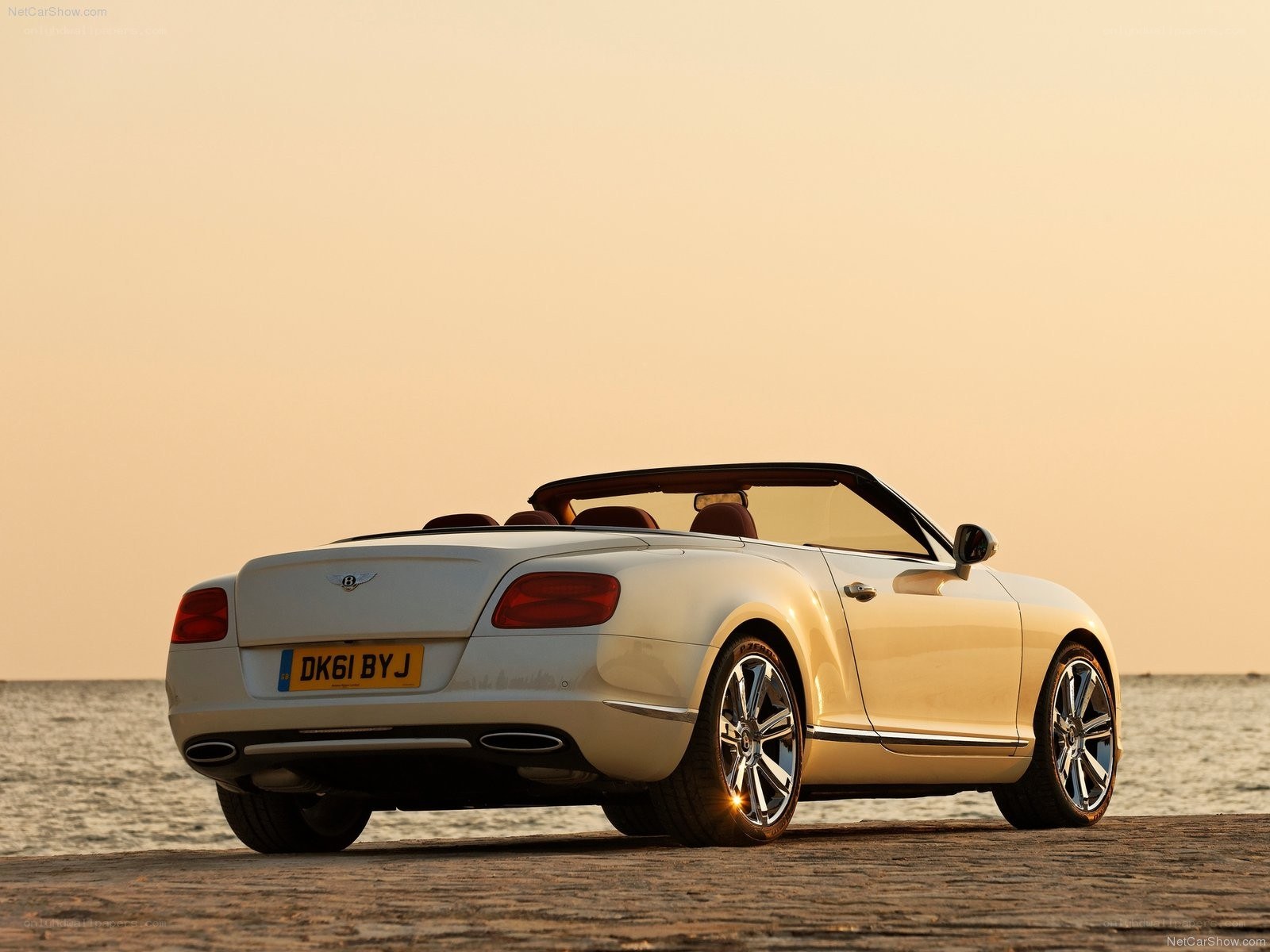 Bentley Continental GTC at sunset