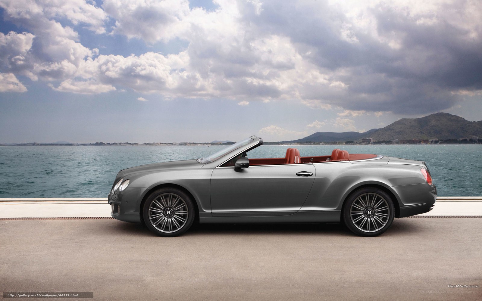 Bentley Continental GTC by the sea