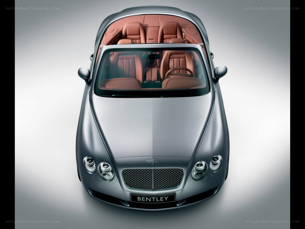 Bentley convertible from above