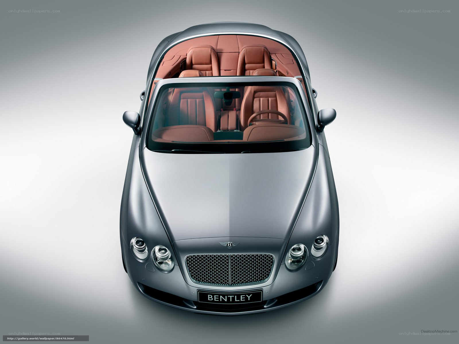 Bentley convertible from above