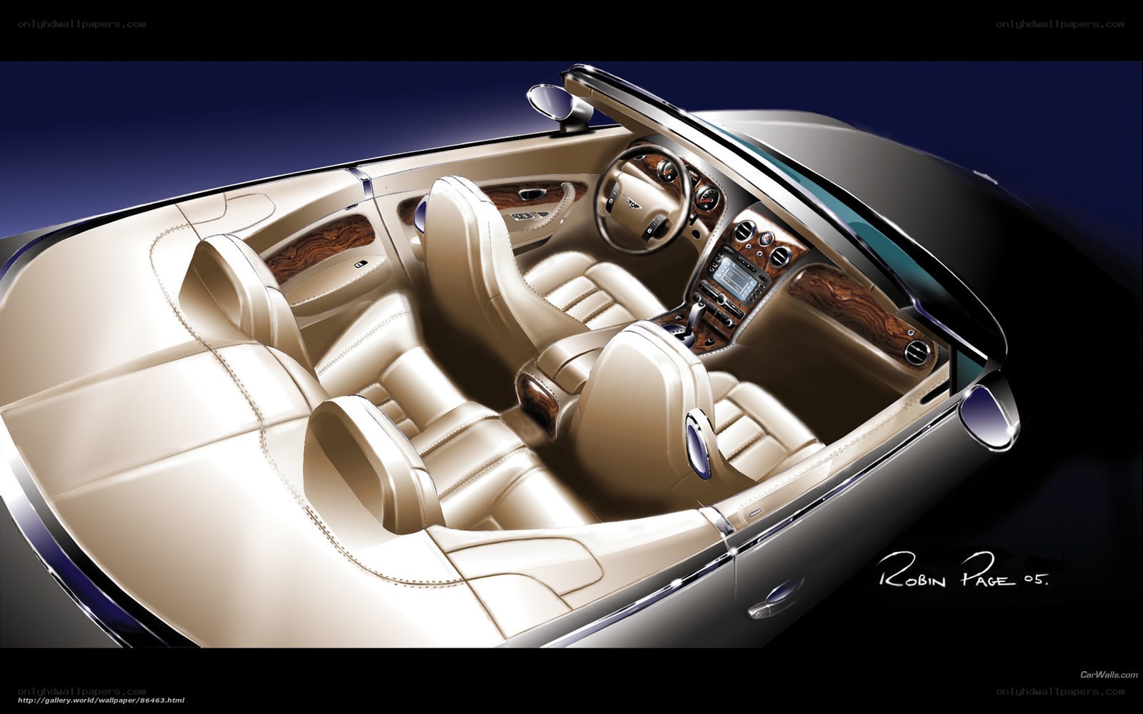Bentley convertible interior