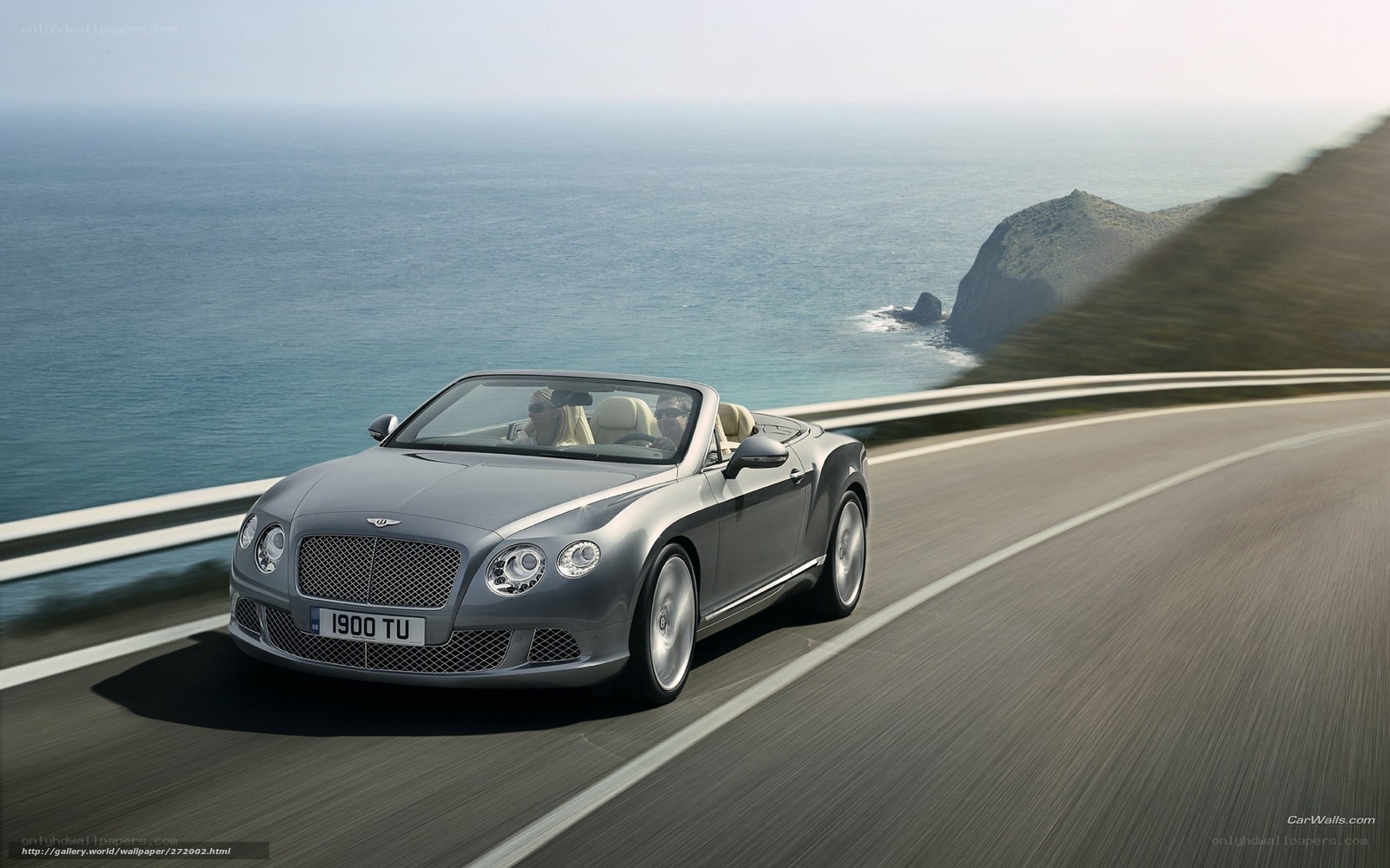 Bentley convertible on coastal road