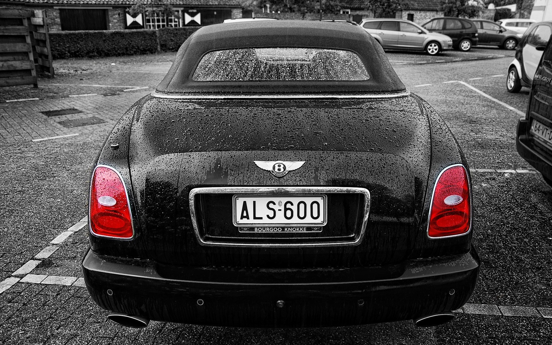 Bentley convertible rear view