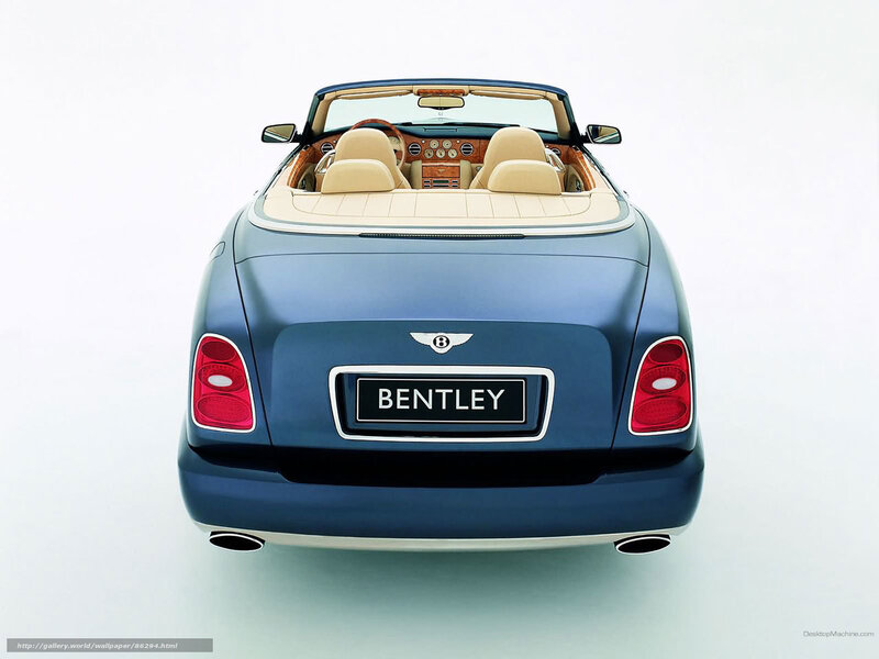 Bentley convertible rear view