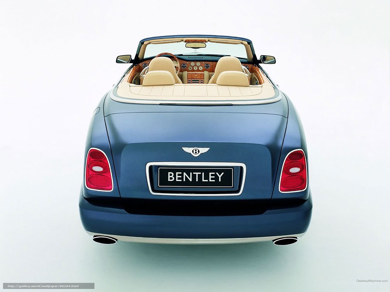 Bentley convertible rear view