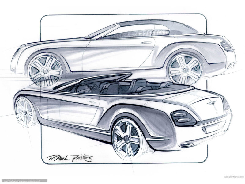 Bentley Convertible Sketch