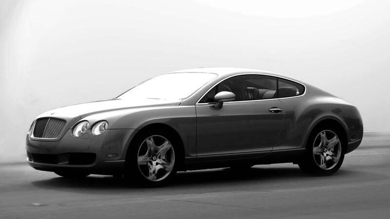 Bentley coupe in studio