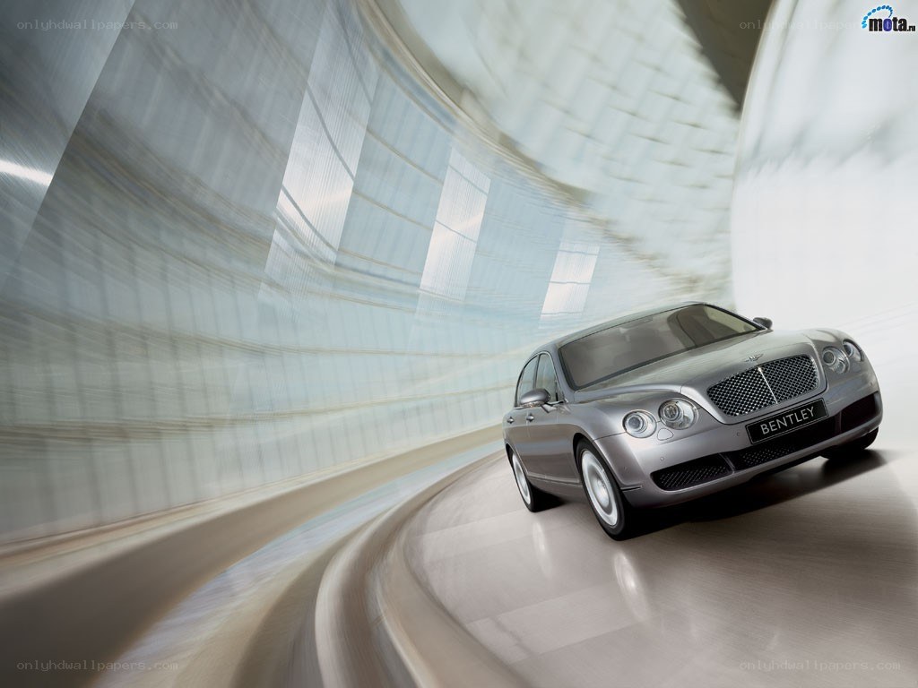 Bentley driving in a tunnel