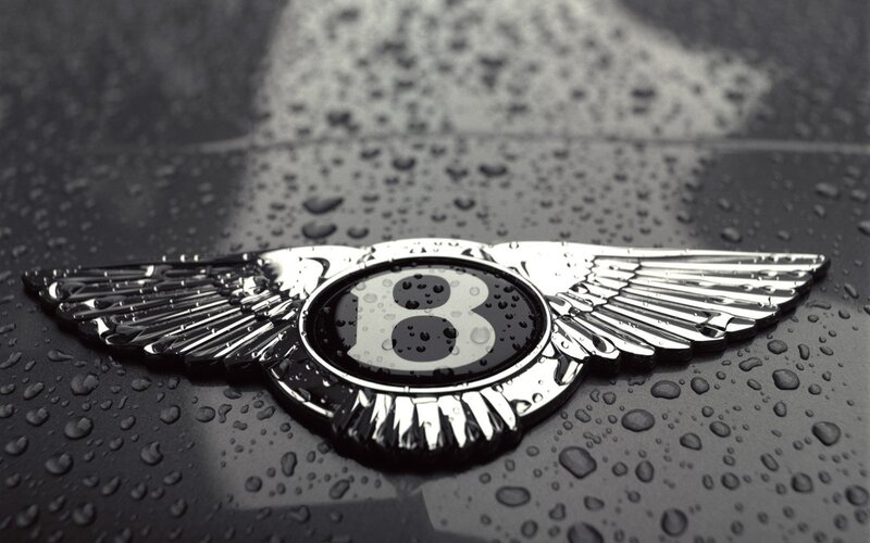 Bentley Emblem on Car — Black