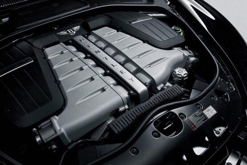 Bentley Engine Bay — Black, Dramatic, Photograph, Engine Cover, Hood