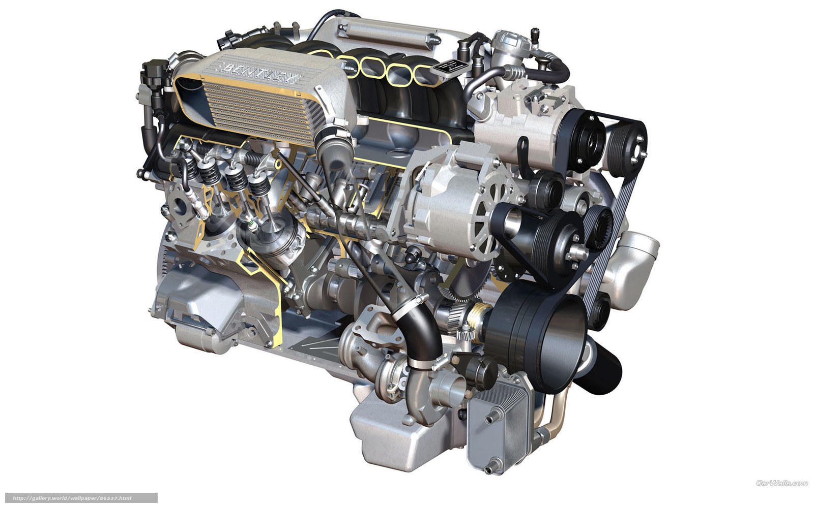 Bentley engine cutaway