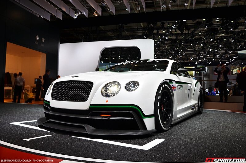Bentley GT3 race car on display