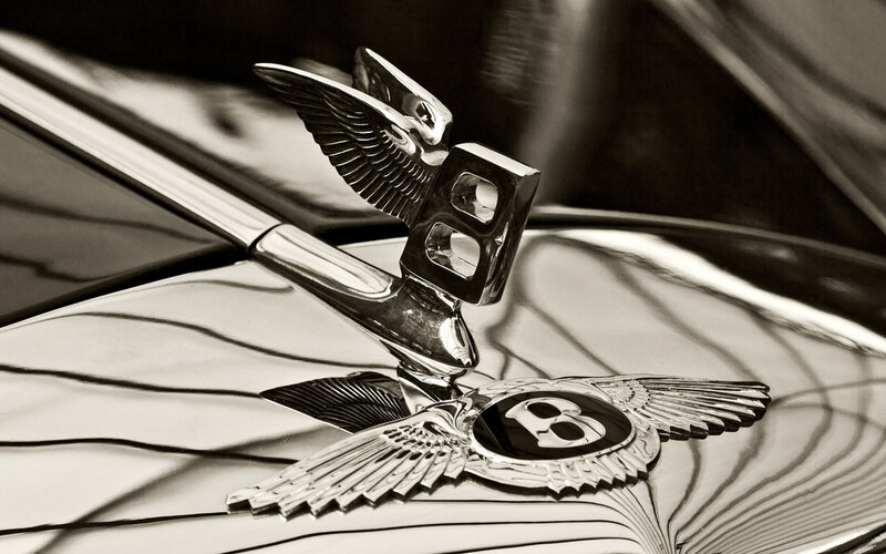 Bentley Hood Ornament — Black