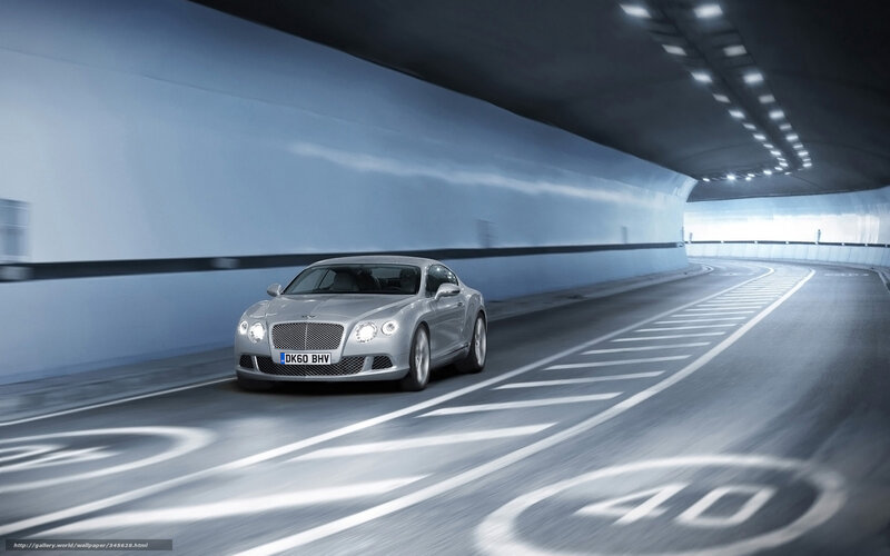 Bentley in a tunnel