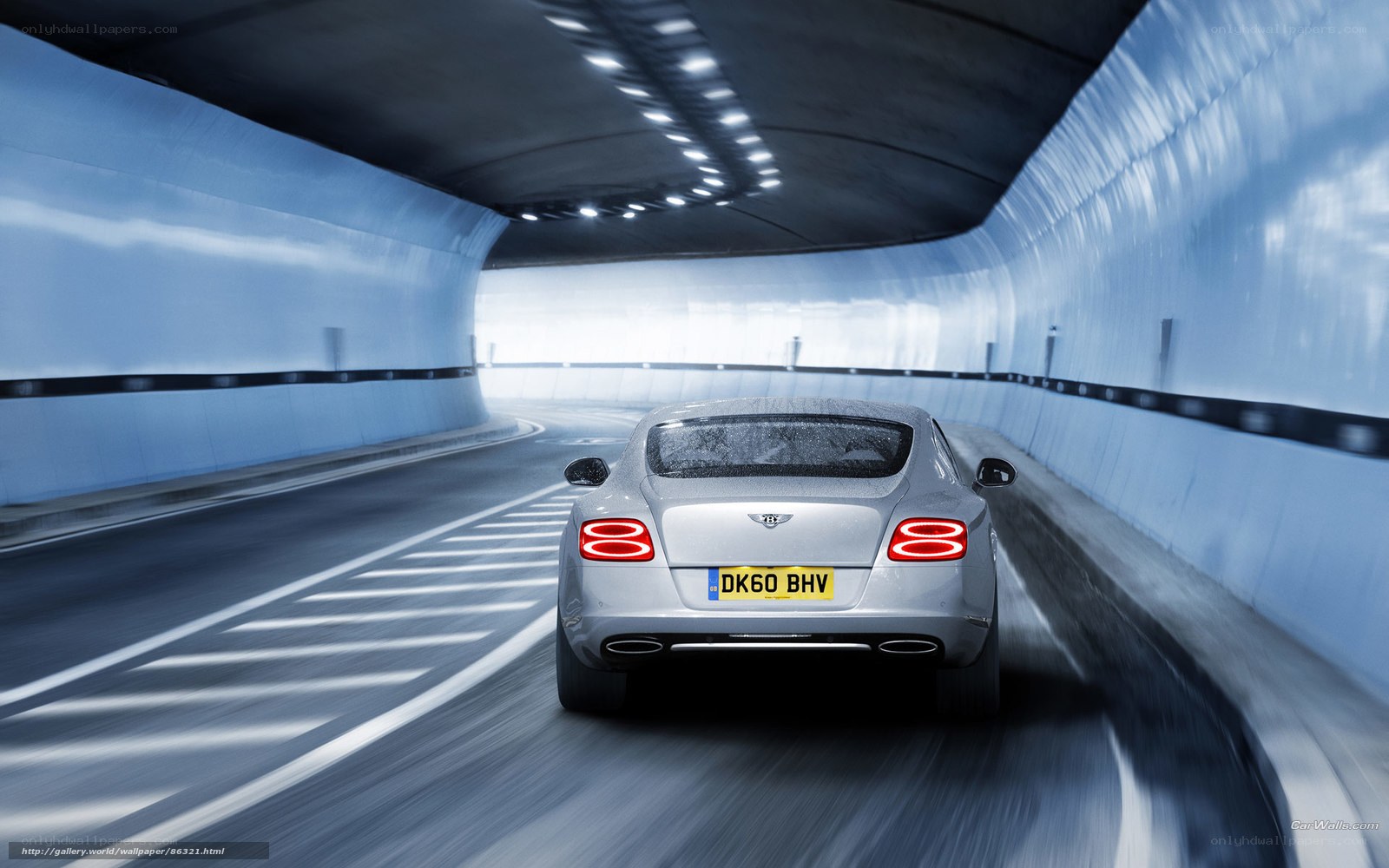 Bentley in a tunnel