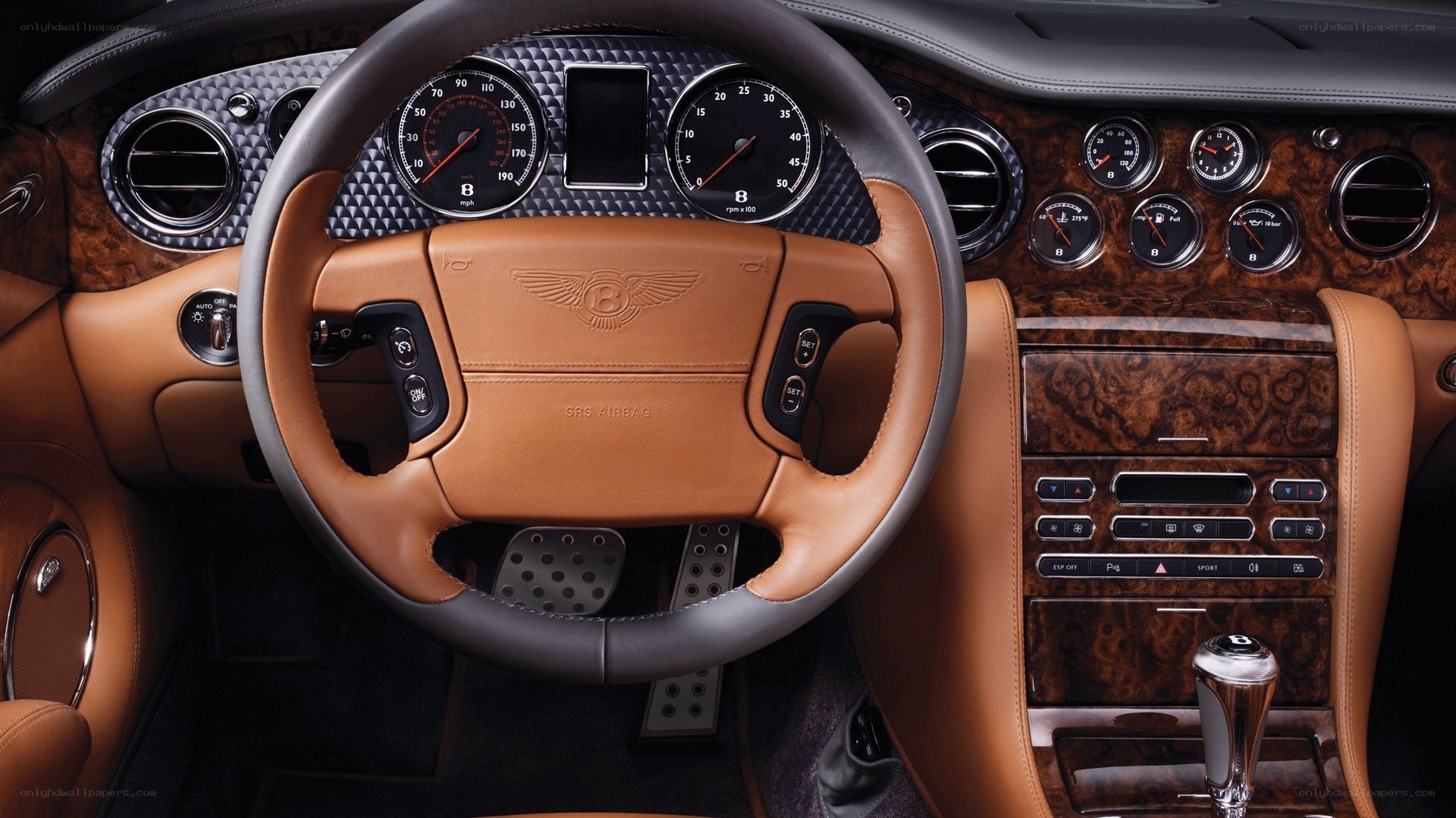 Bentley interior dashboard