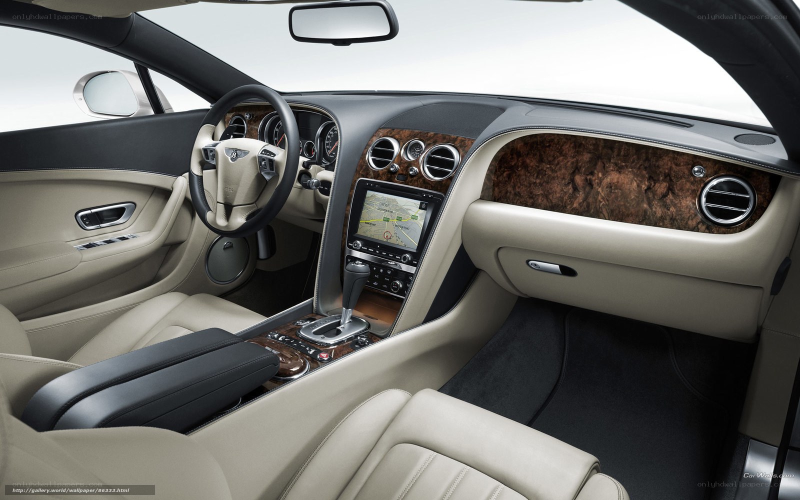 Bentley interior dashboard