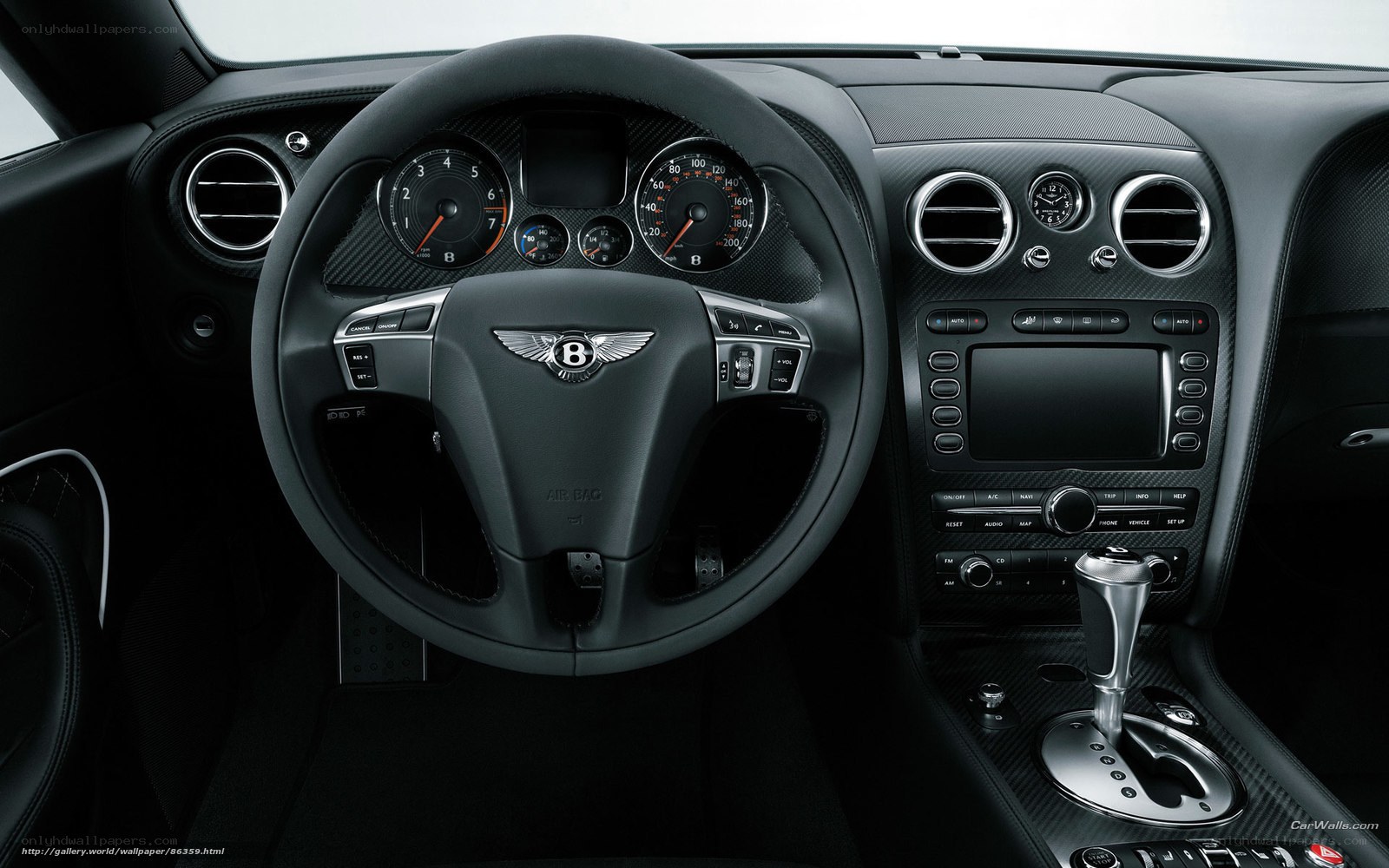 Bentley interior dashboard