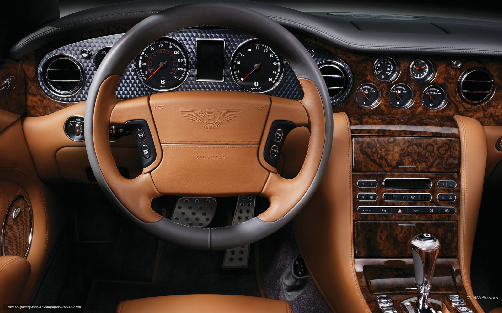 Bentley interior dashboard