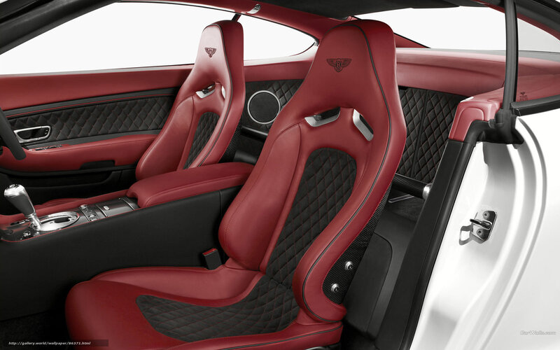 Bentley interior red seats
