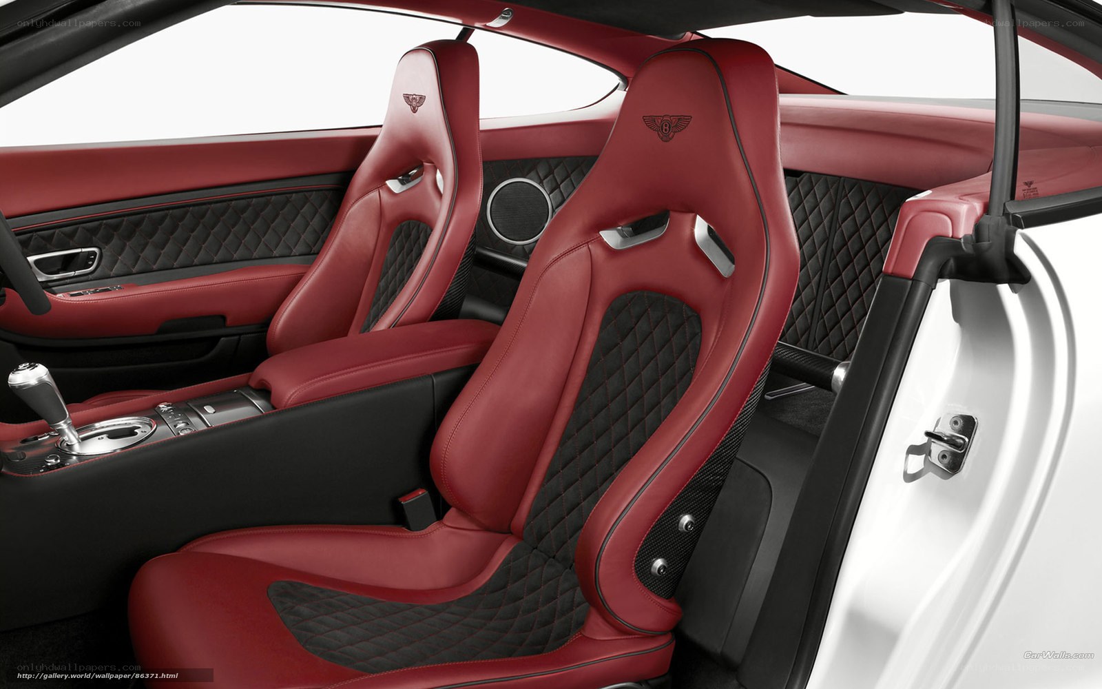Bentley interior red seats
