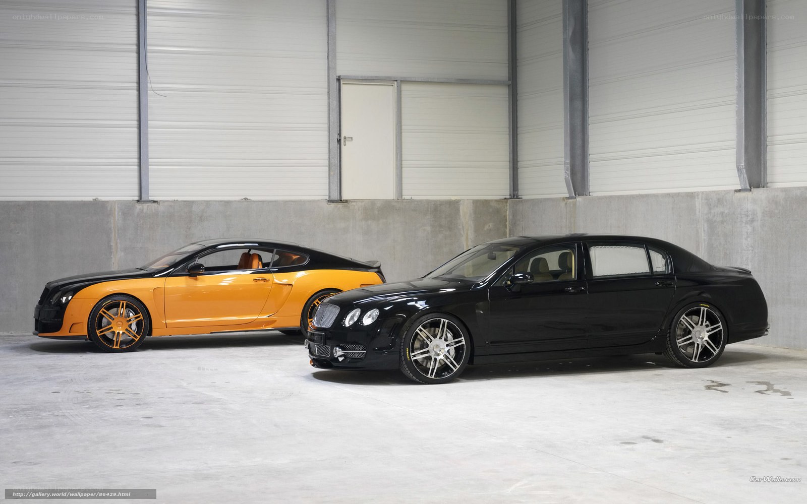 Bentley luxury cars in garage
