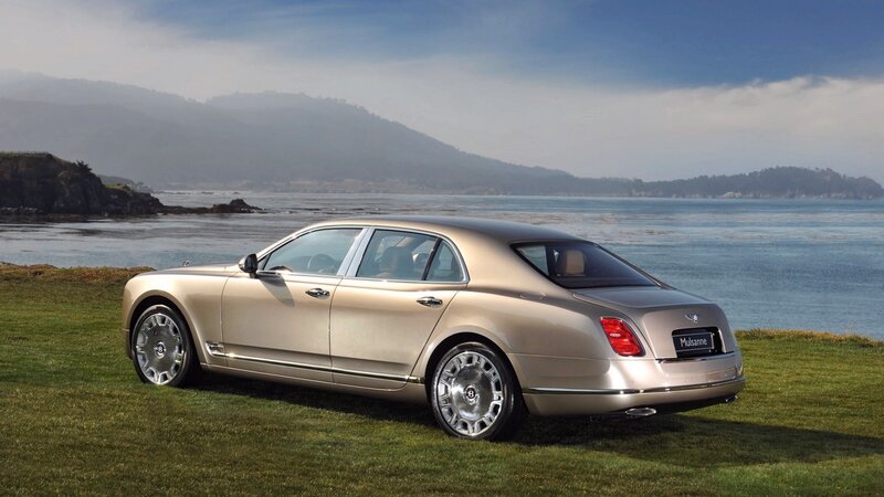 Bentley Mulsanne by the coast
