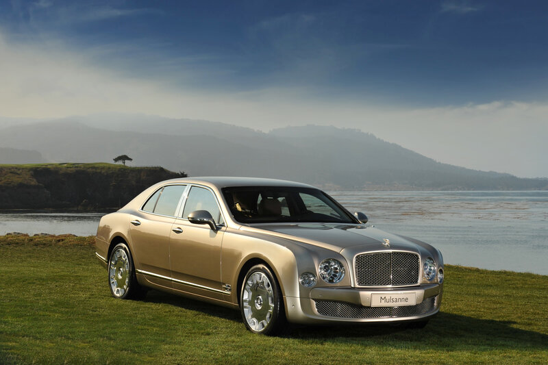 Bentley Mulsanne by the coast