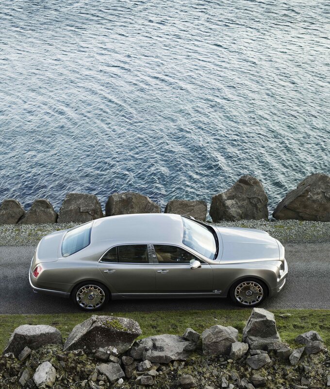 Bentley Mulsanne by the sea