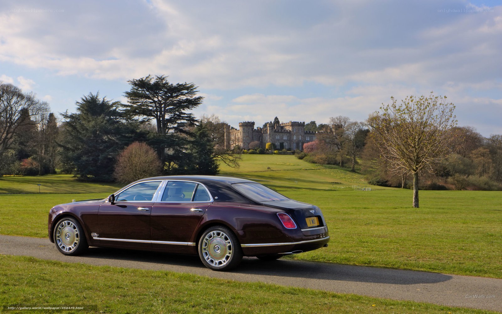 Bentley Mulsanne in a park