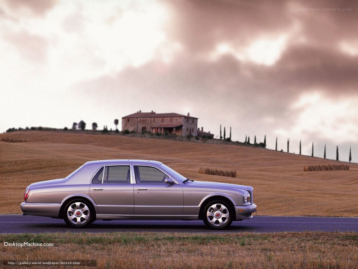 Bentley on a country road