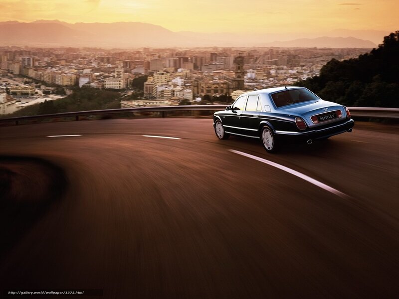 Bentley on a winding road