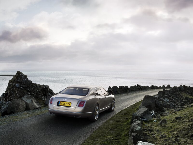 Bentley on coastal road