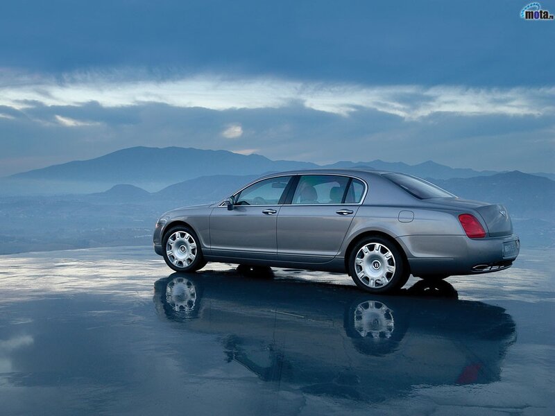 Bentley on reflective surface