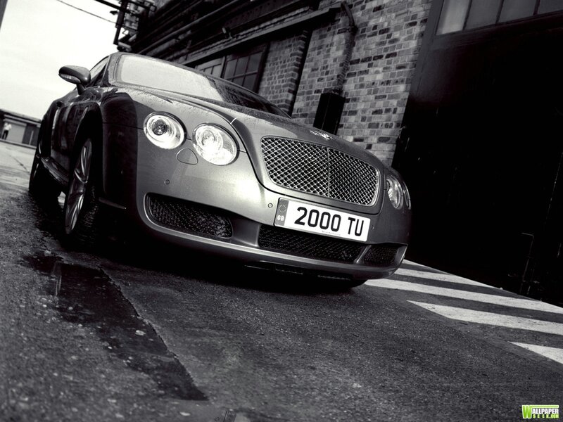 Bentley parked in alley