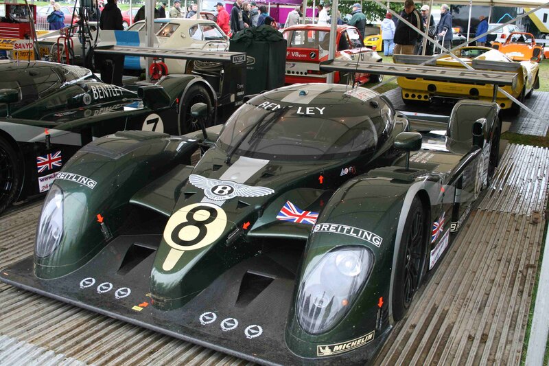 Bentley race car at a motorsport event