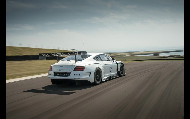 Bentley race car on track
