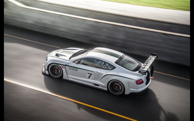 Bentley race car on track