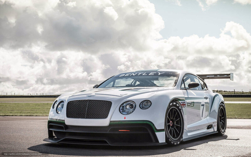 Bentley race car on track