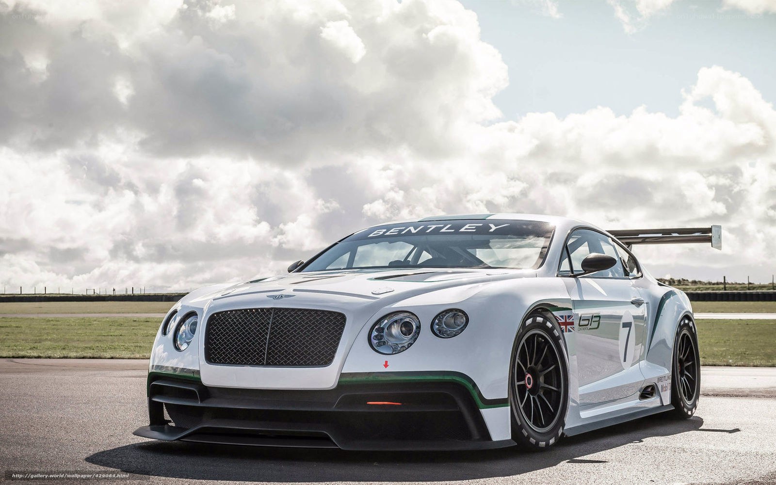 Bentley race car on track