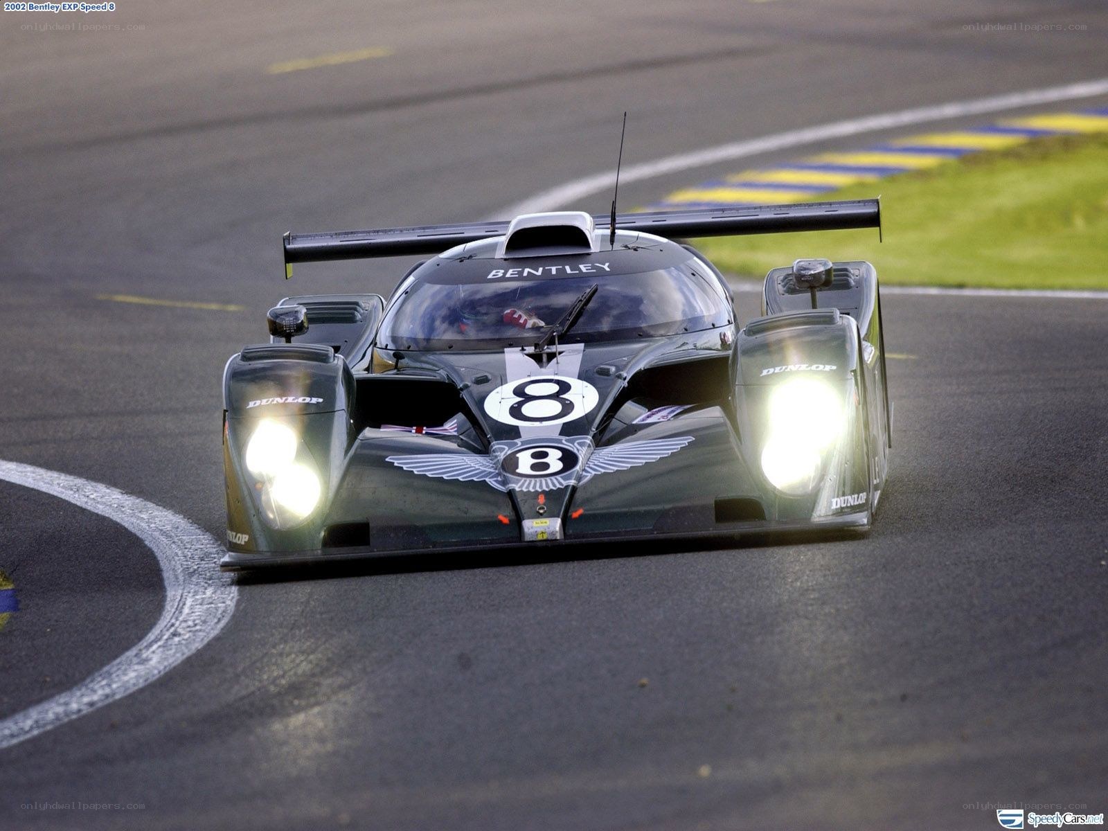 Bentley race car on track