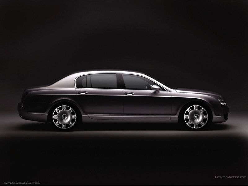 Bentley sedan in studio