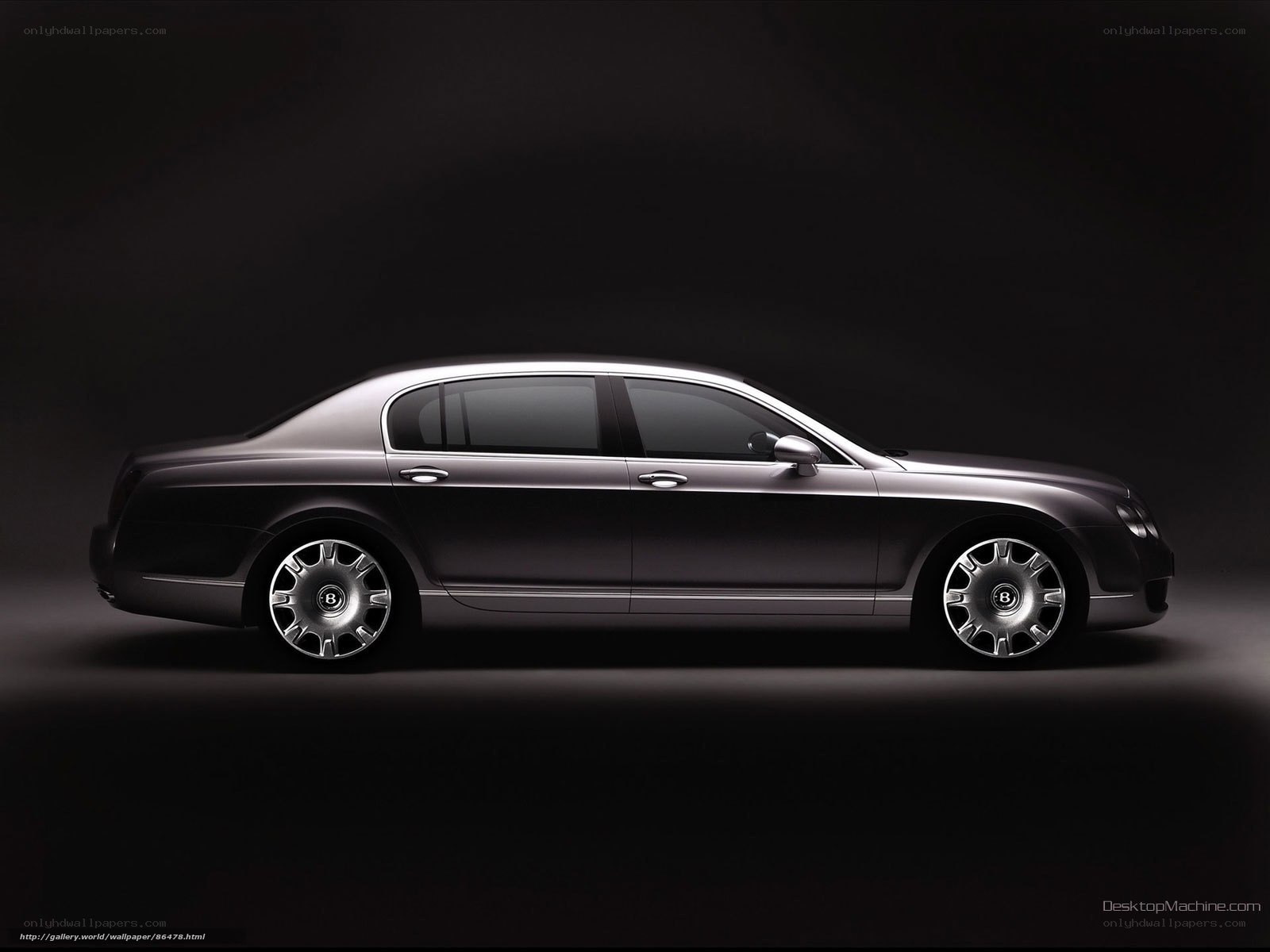 Bentley sedan in studio