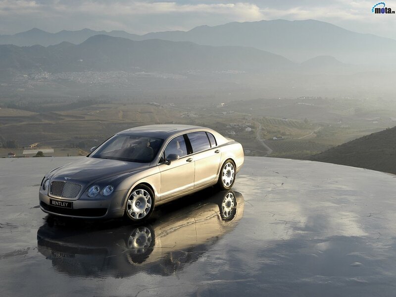Bentley Sedan on Platform — Silver