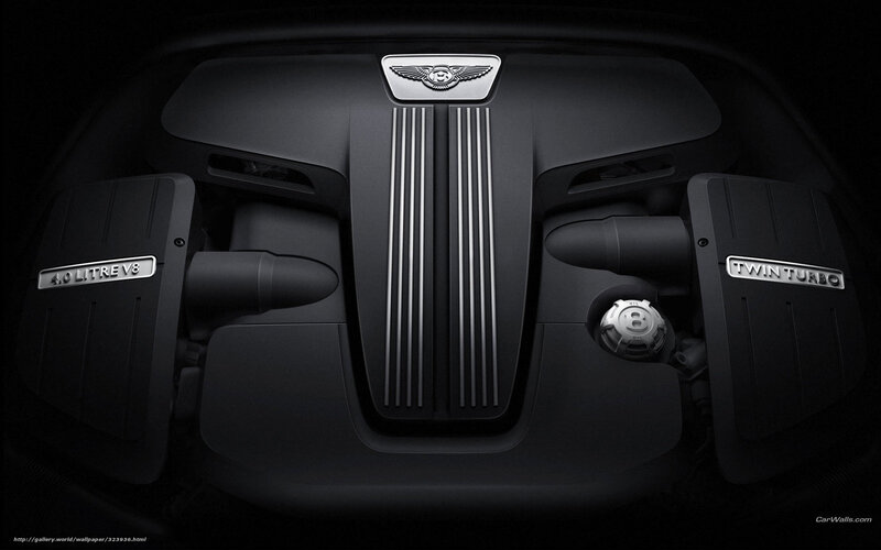 Bentley V8 engine bay