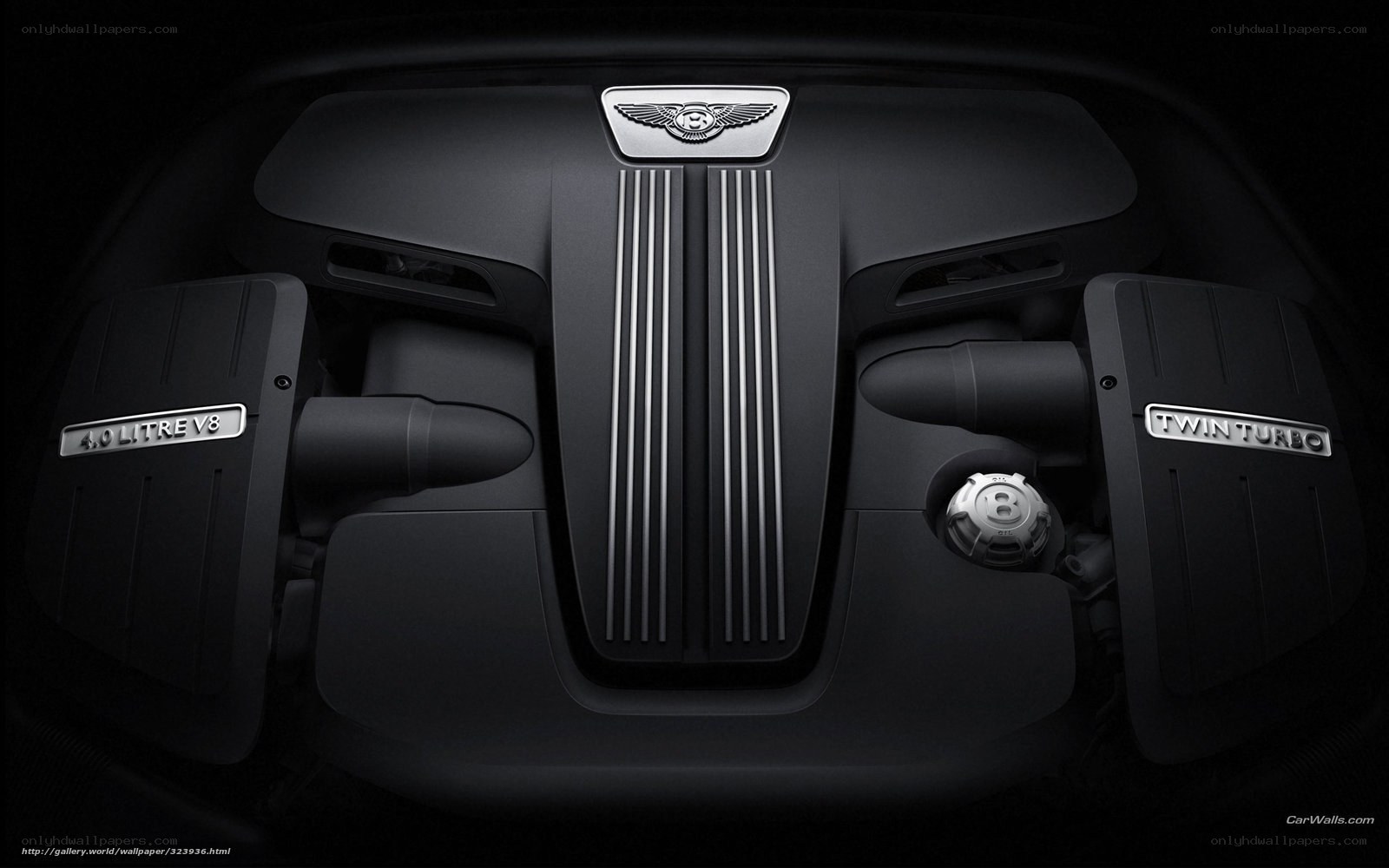 Bentley V8 engine bay